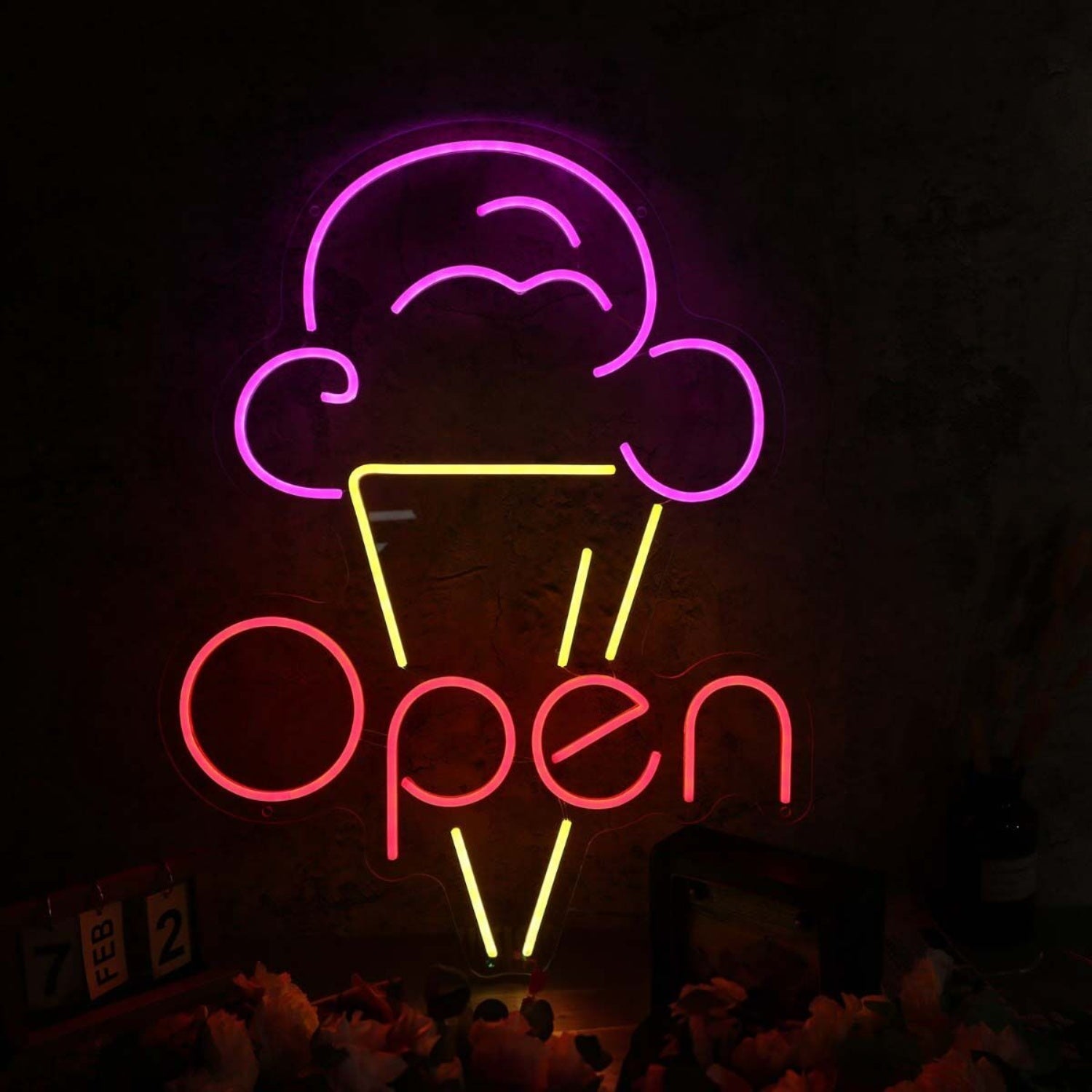 Ice Cream Open Led Neon Sign For Sweet And Fun Spaces | Shineneon