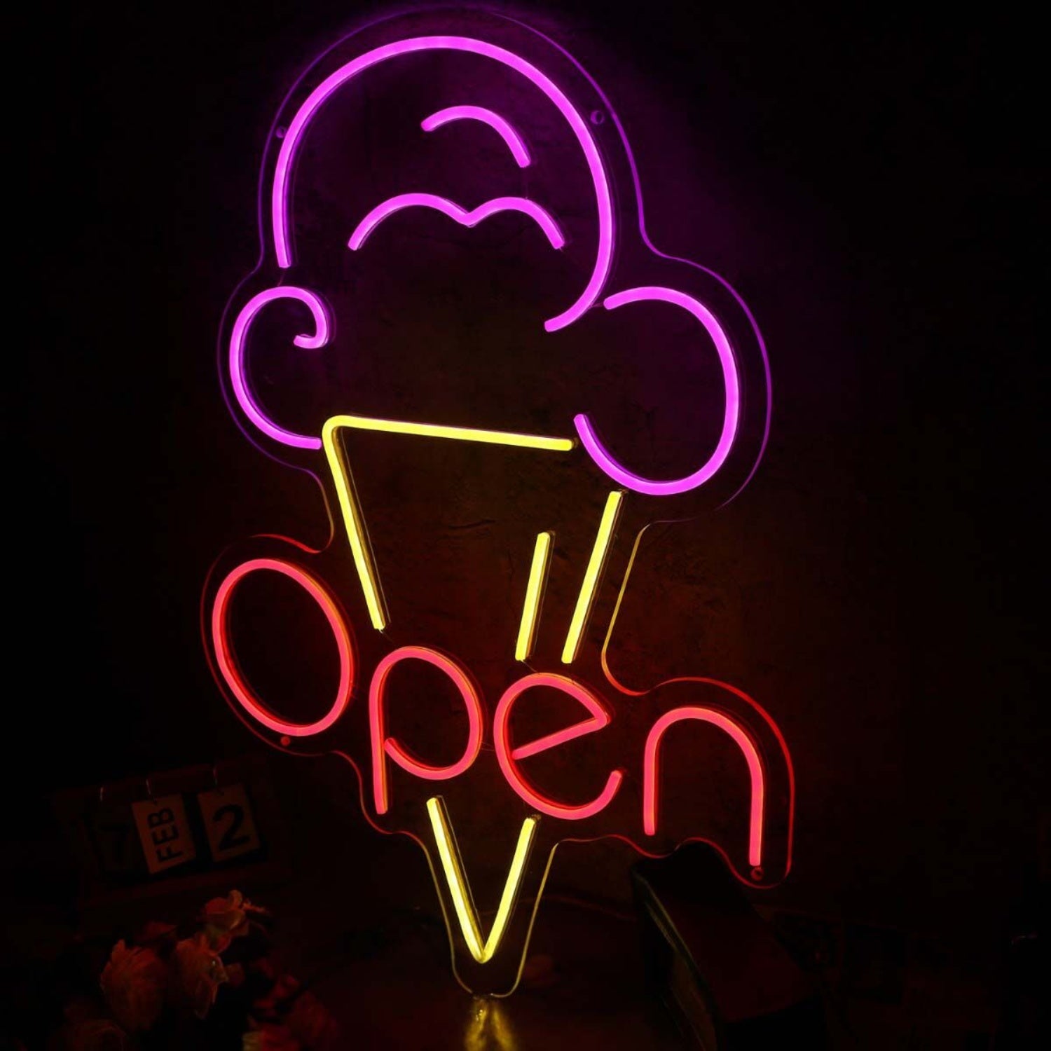 Ice Cream Open Led Neon Sign For Sweet And Fun Spaces | Shineneon