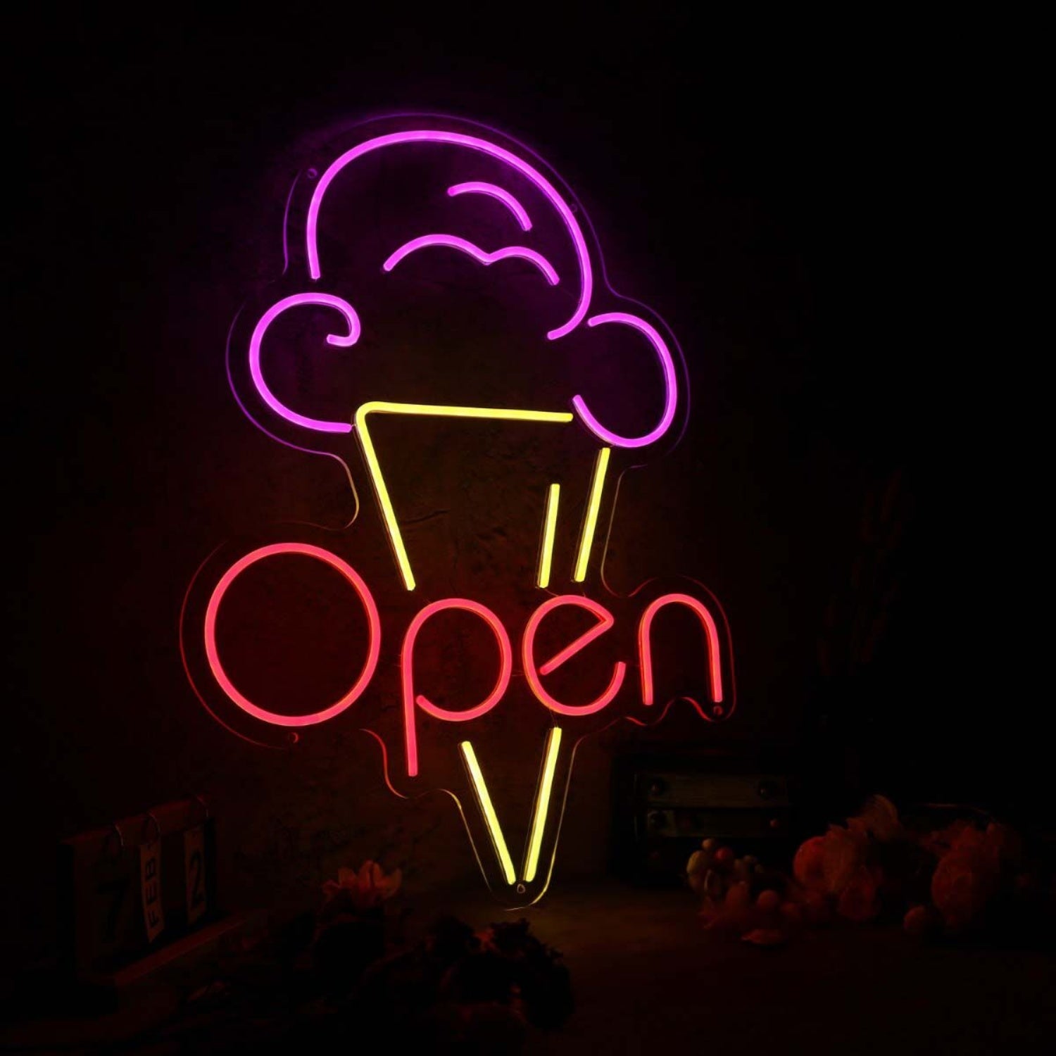 Ice Cream Open Led Neon Sign For Sweet And Fun Spaces | Shineneon