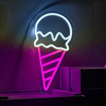 Ice Cream Scoop Cone Led Neon Sign | Shineneon