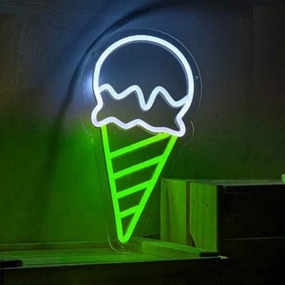 Ice Cream Scoop Cone Led Neon Sign | Shineneon