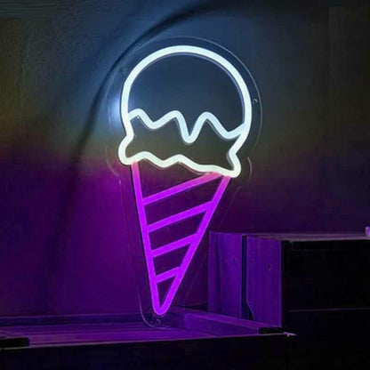 Ice Cream Scoop Cone Led Neon Sign | Shineneon