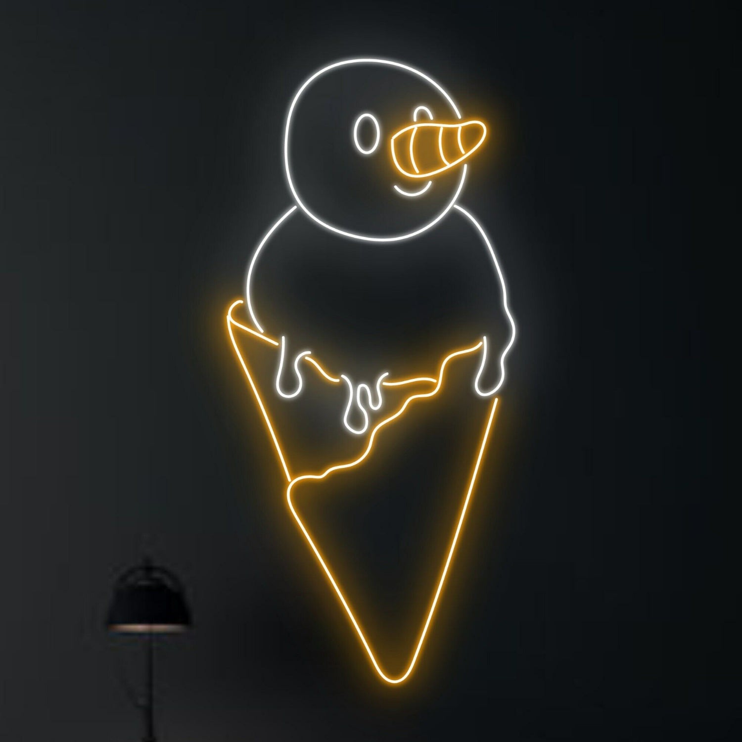 Ice Cream Snowman Christmas Led Neon Sign | Shineneon