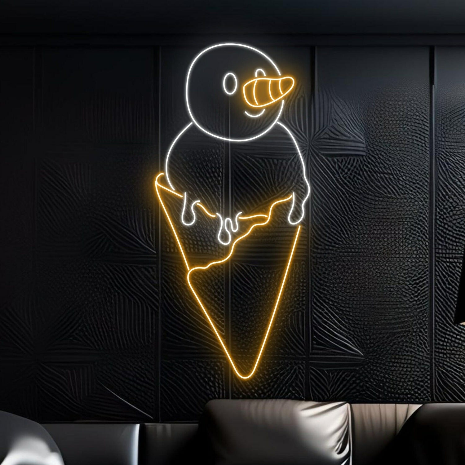 Ice Cream Snowman Christmas Led Neon Sign | Shineneon