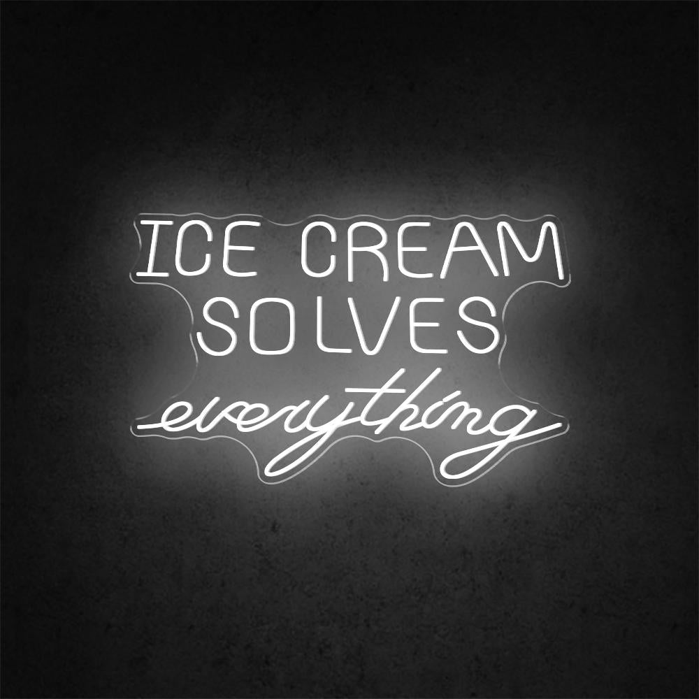 Ice Cream Solves Everything With Multicolor Sprinkles Led Neon Sign | Shineneon