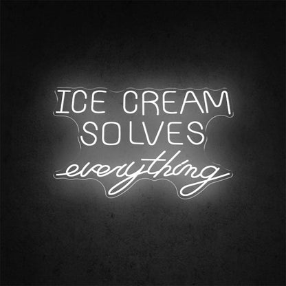 Ice Cream Solves Everything With Multicolor Sprinkles Led Neon Sign | Shineneon