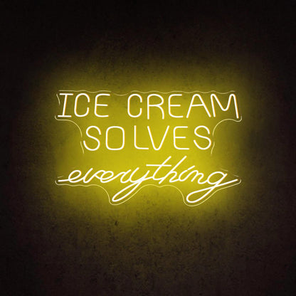 Ice Cream Solves Everything With Multicolor Sprinkles Led Neon Sign | Shineneon