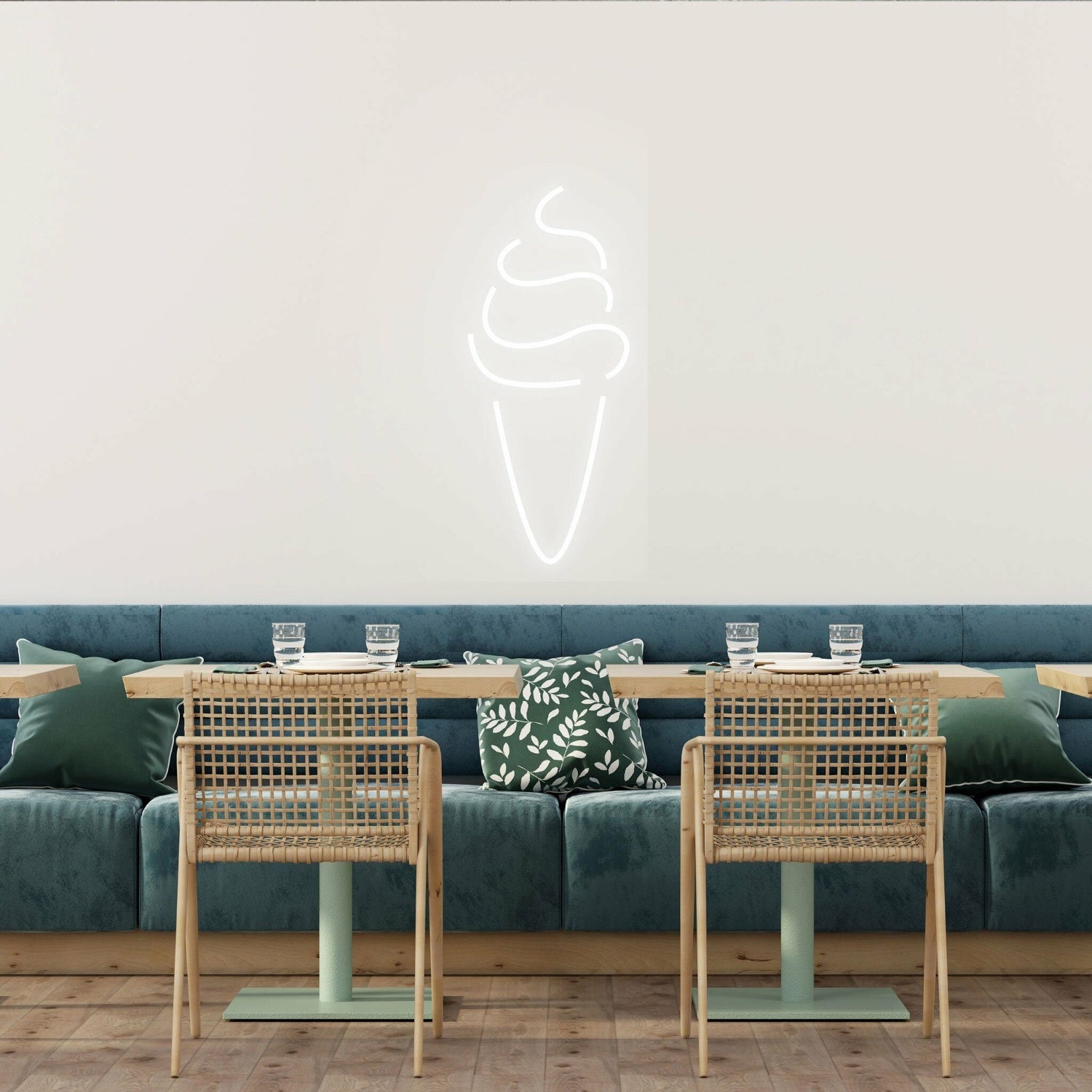 Ice Cream Swirl Whimsical Neon For Dessert Stations | Shineneon