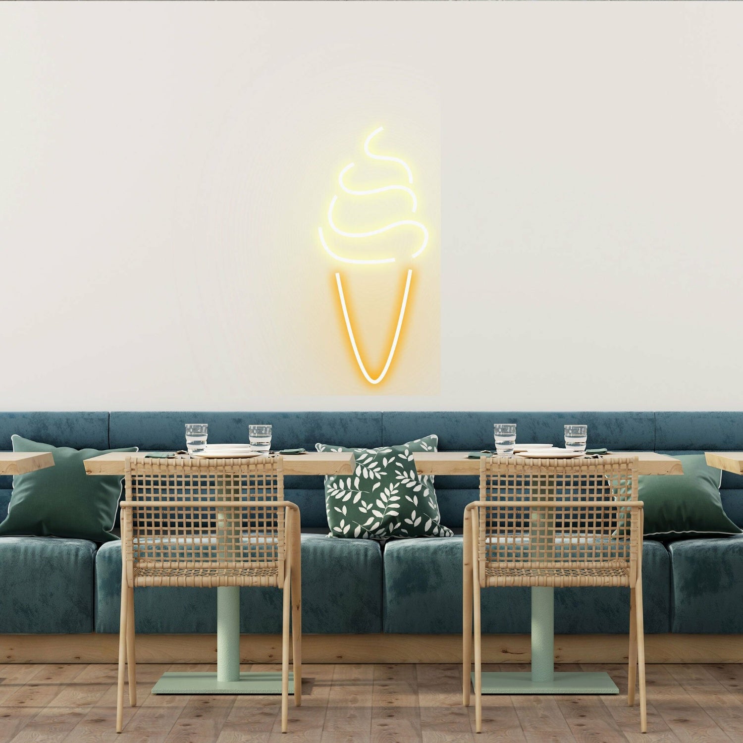 Ice Cream Swirl Whimsical Neon For Dessert Stations | Shineneon