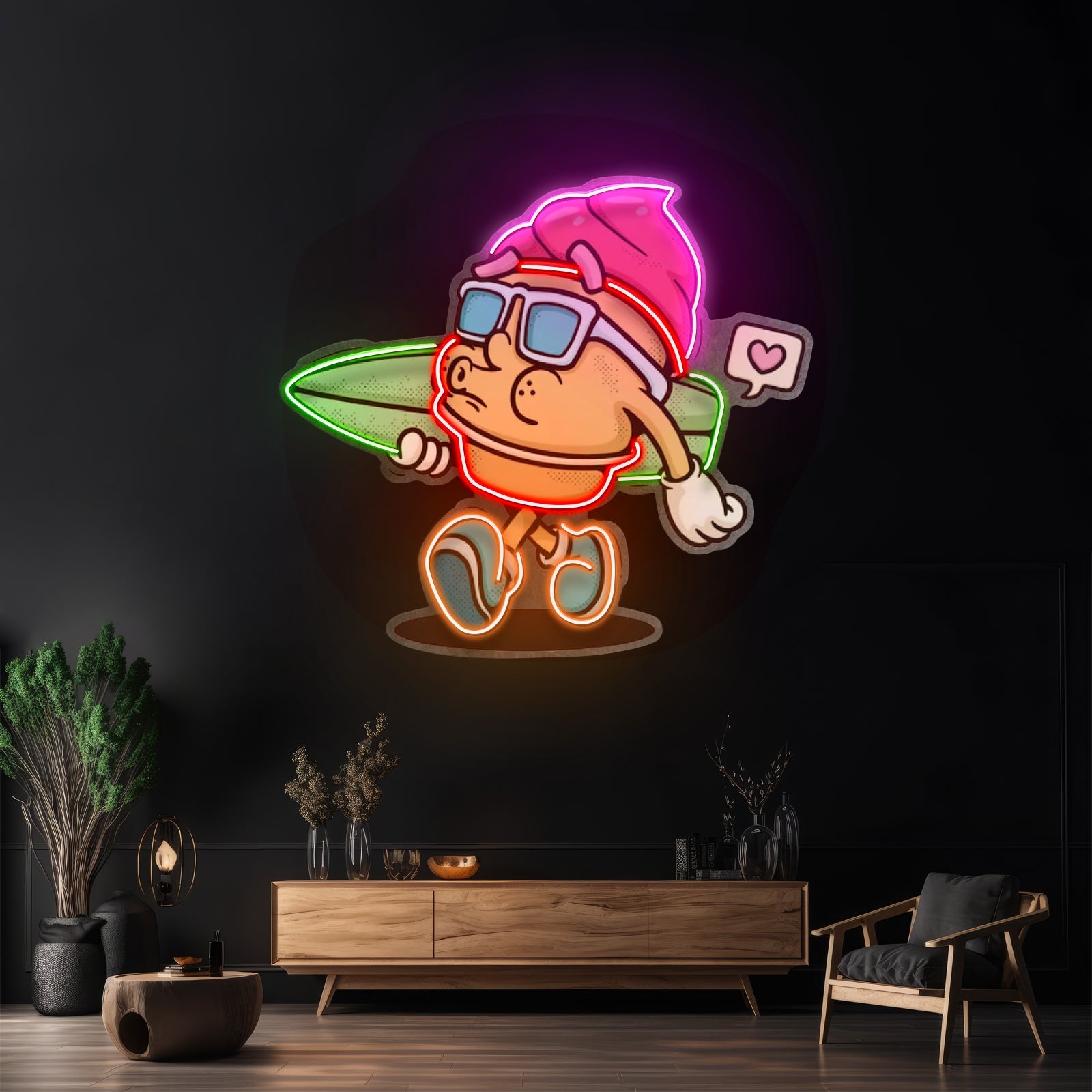 Ice Cream Trendy Retro Led Neon Sign Light Custom Led Signs - Shineneon