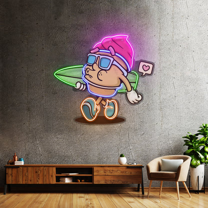 Ice Cream Trendy Retro Led Neon Sign Light Custom Led Signs