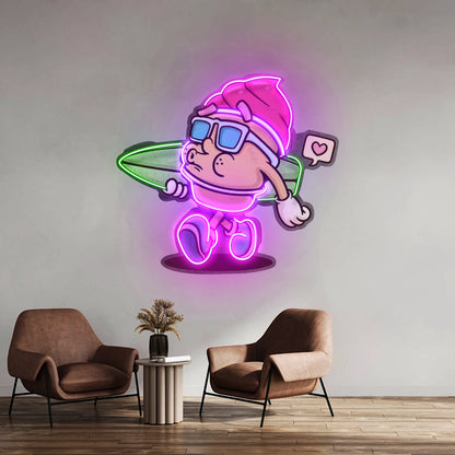 Ice Cream Trendy Retro Led Neon Sign Light Custom Led Signs