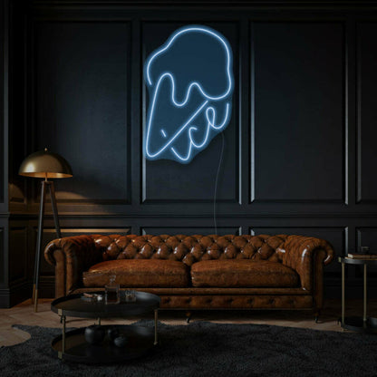 Ice Cream With Neon Sweet Treats And Delight | Shineneon