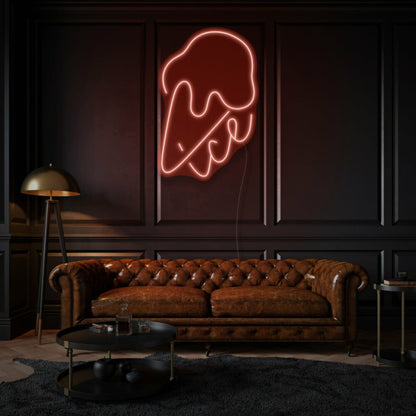 Ice Cream With Neon Sweet Treats And Delight | Shineneon