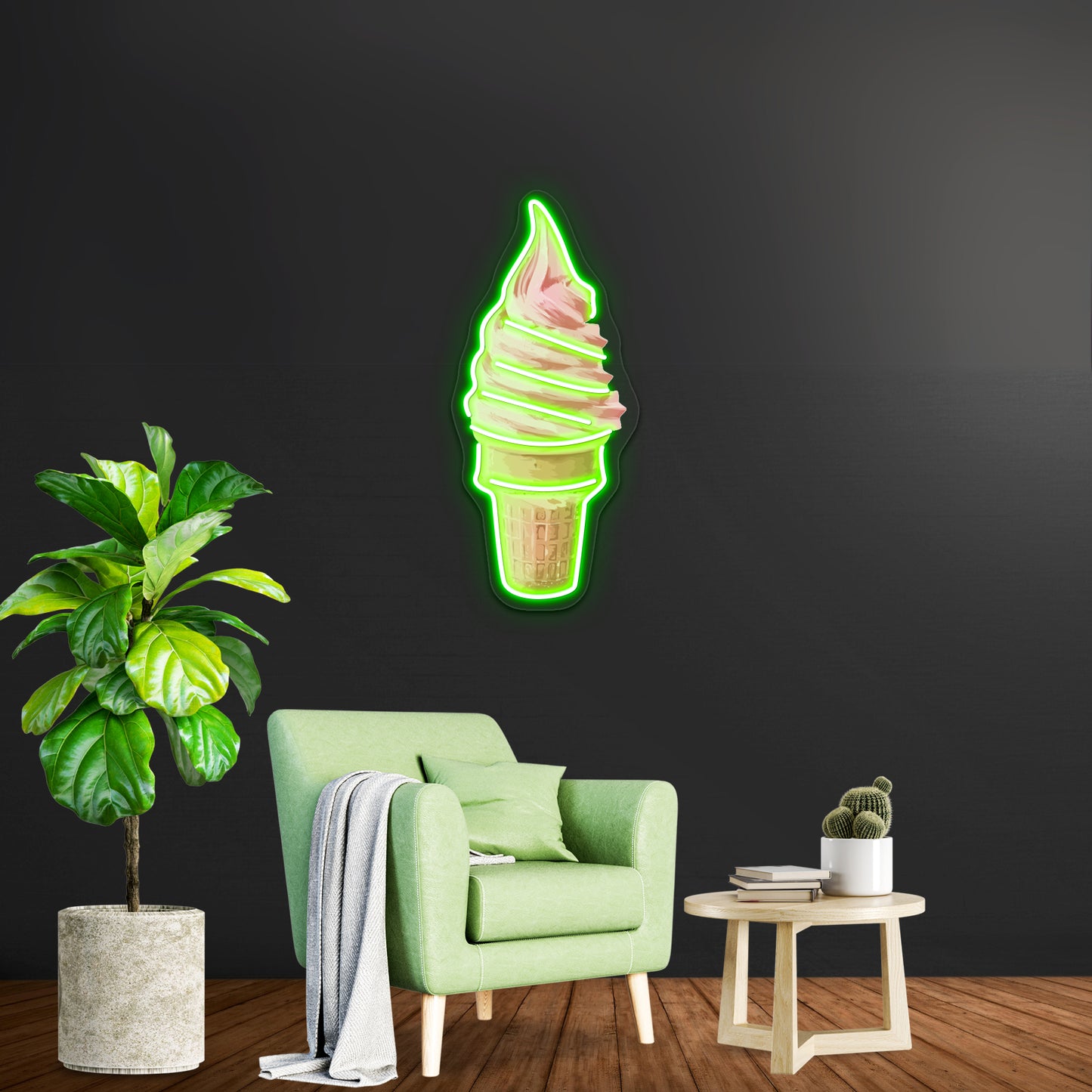 Ice Creams Artwork Led Custom Signs