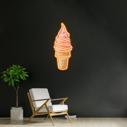 Ice Creams Artwork Led Custom Signs