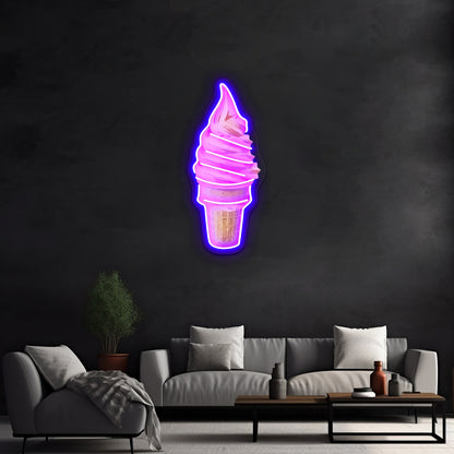 Ice Creams Artwork Led Custom Signs