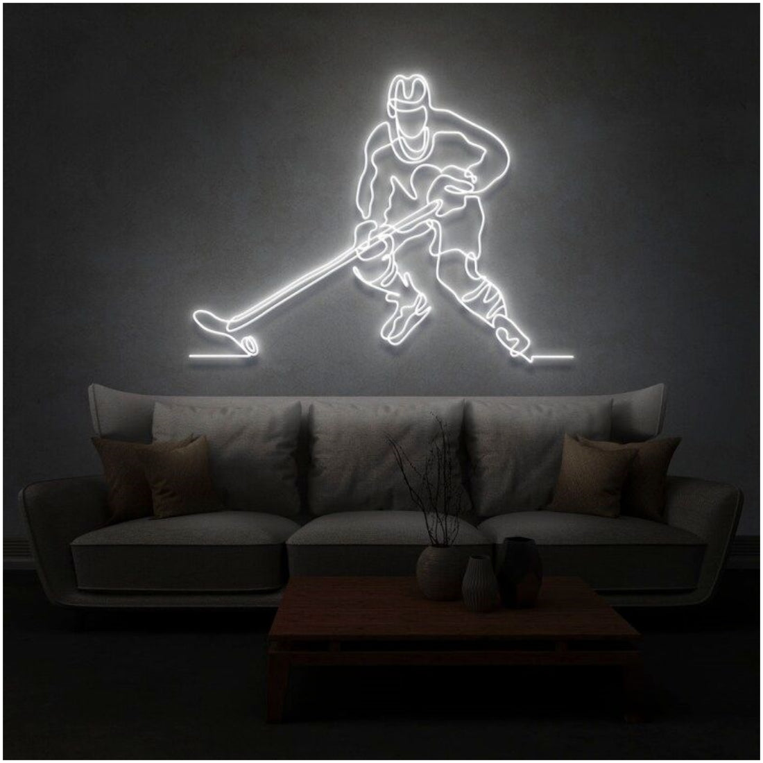 Ice Hockey Player Led Sign Business Neon Sign - Shineneon