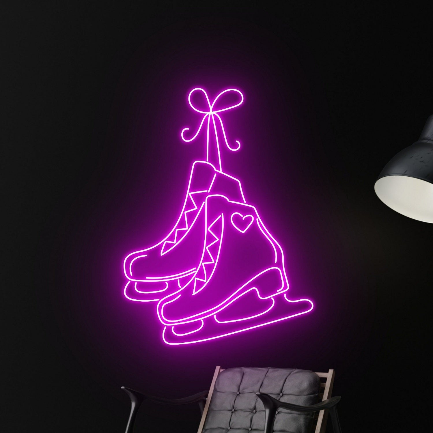 Ice Skates Led Neon Sign For Cozy Home Office Interiors - Shineneon
