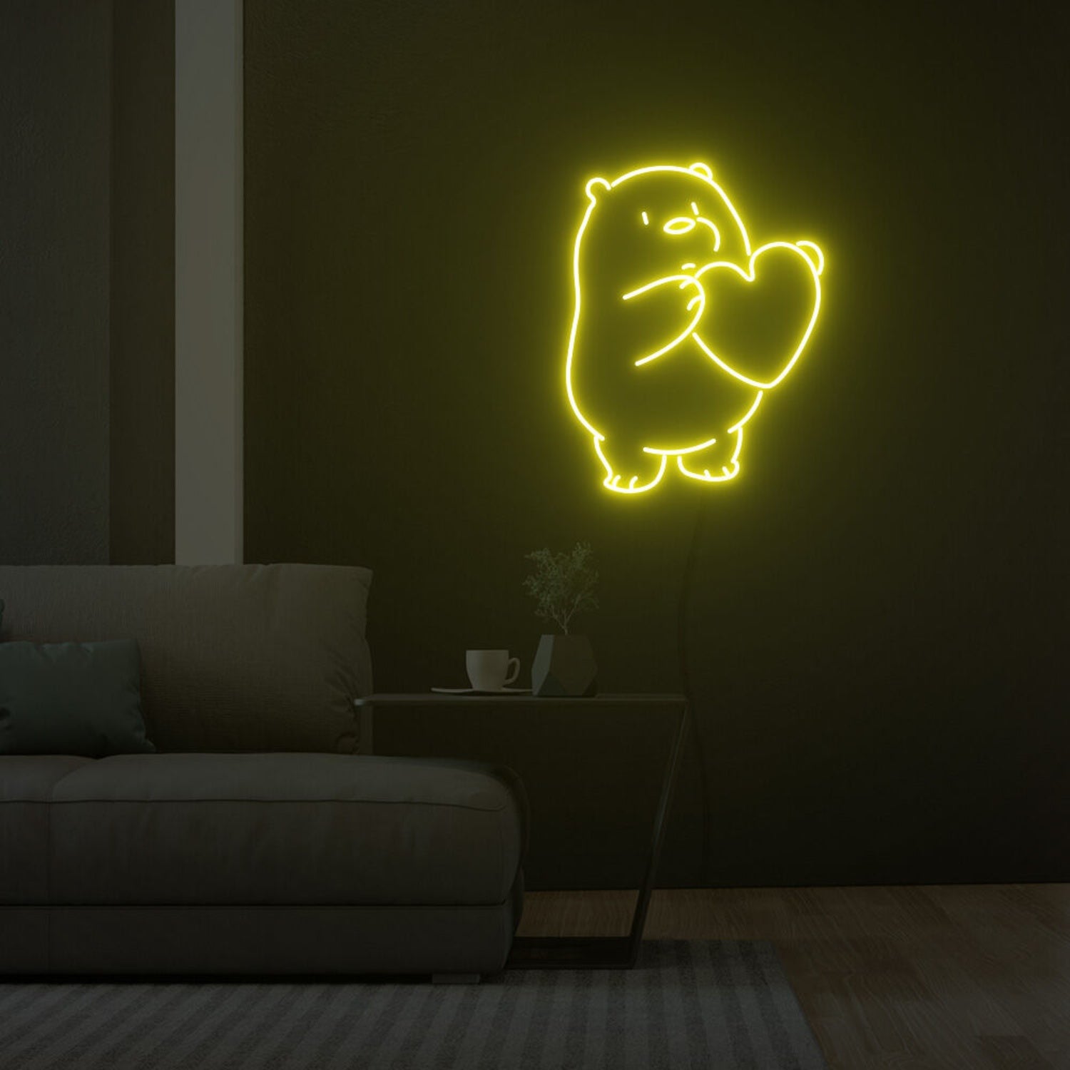 Icebear With Heart Led Neon Sign Fashion Custom Led Neon Sign | Shineneon