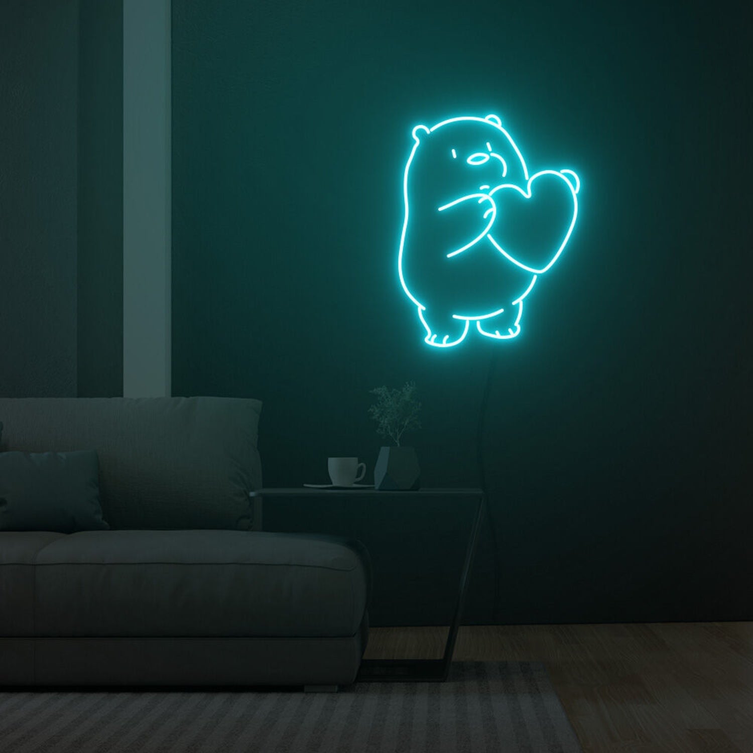 Icebear With Heart Led Neon Sign Fashion Custom Led Neon Sign | Shineneon