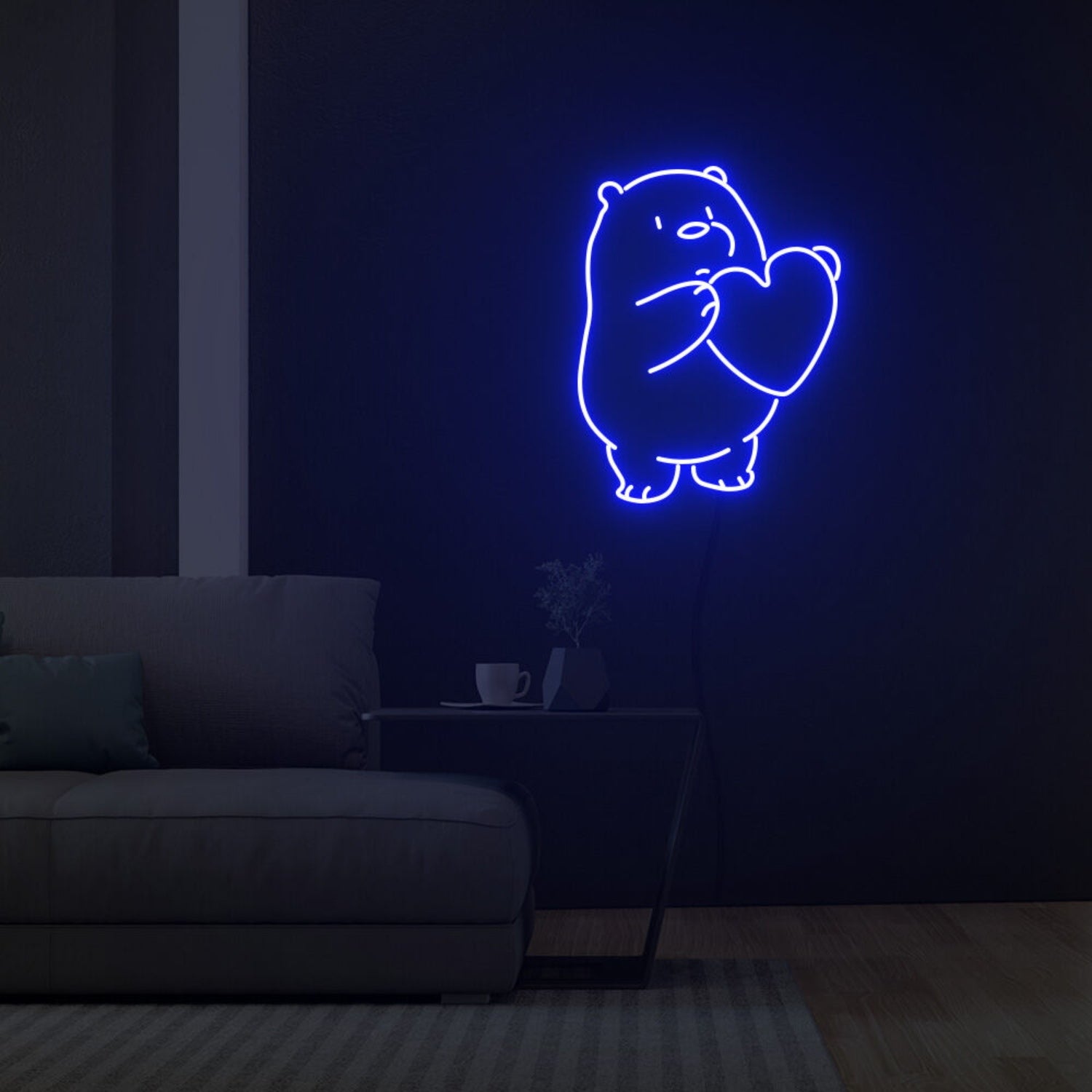 Icebear With Heart Led Neon Sign Fashion Custom Led Neon Sign | Shineneon