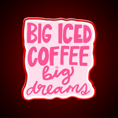 Iced Coffee Cafe Led Neon Sign Espresso Bar Art Rgb Color - Shineneon