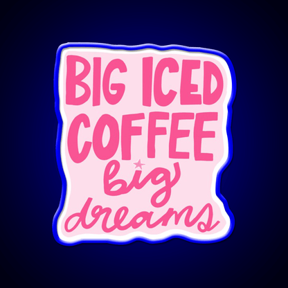 Iced Coffee Cafe Led Neon Sign Espresso Bar Art Rgb Color - Shineneon