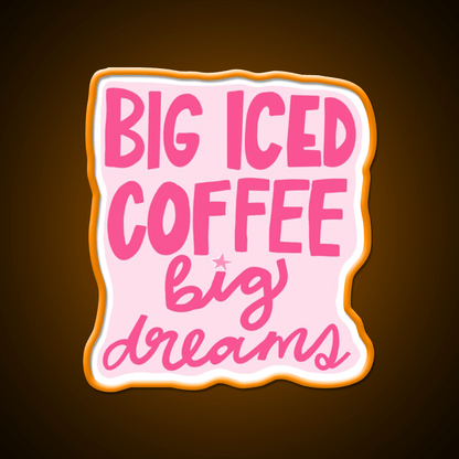 Iced Coffee Cafe Led Neon Sign Espresso Bar Art Rgb Color - Shineneon