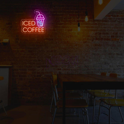 Iced Coffee Led Neon Sign | Shineneon