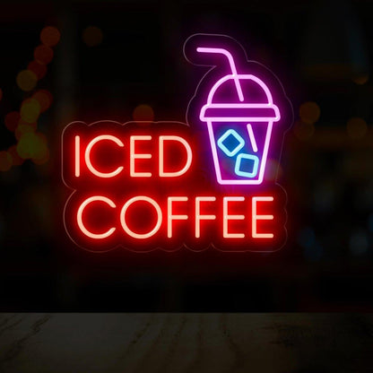 Iced Coffee Led Neon Sign | Shineneon
