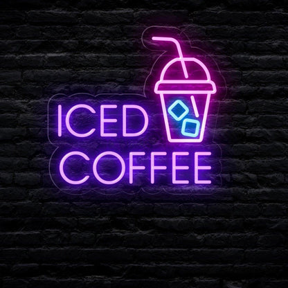 Iced Coffee Led Neon Sign | Shineneon