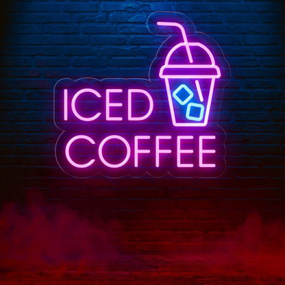 Iced Coffee Led Neon Sign | Shineneon