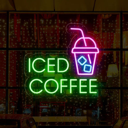 Iced Coffee Led Neon Sign | Shineneon