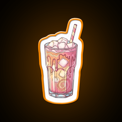 Iced Coffee Vibes Art Cafe Led Neon Sign Espresso Bar Art Rgb Color - Shineneon