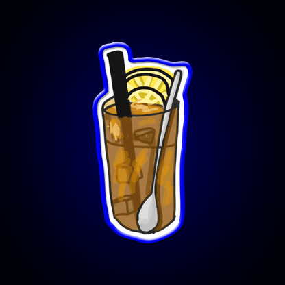 Iced Lemon Tea Led Neon Sign Chinese Food Rgb Color - Shineneon