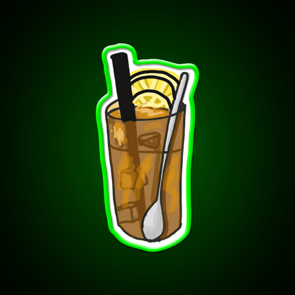 Iced Lemon Tea Led Neon Sign Chinese Food Rgb Color - Shineneon