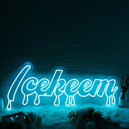 Icekeem Blue Led Neon Sign - Shineneon