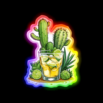 Iconic Mexico Drink Tequila Cinco De Mayo Party Drink Tequila Led Neon Sign Rgb Color - LED neon sign close-up detail