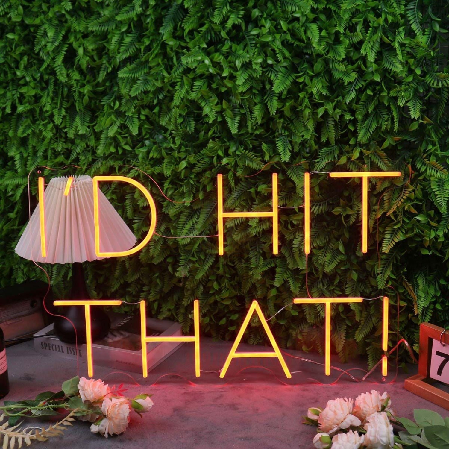 Id Hit That Orange Led Neon Sign - Shineneon