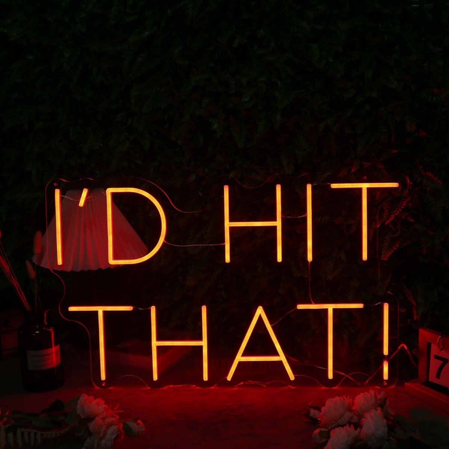 Id Hit That Orange Led Neon Sign - Shineneon