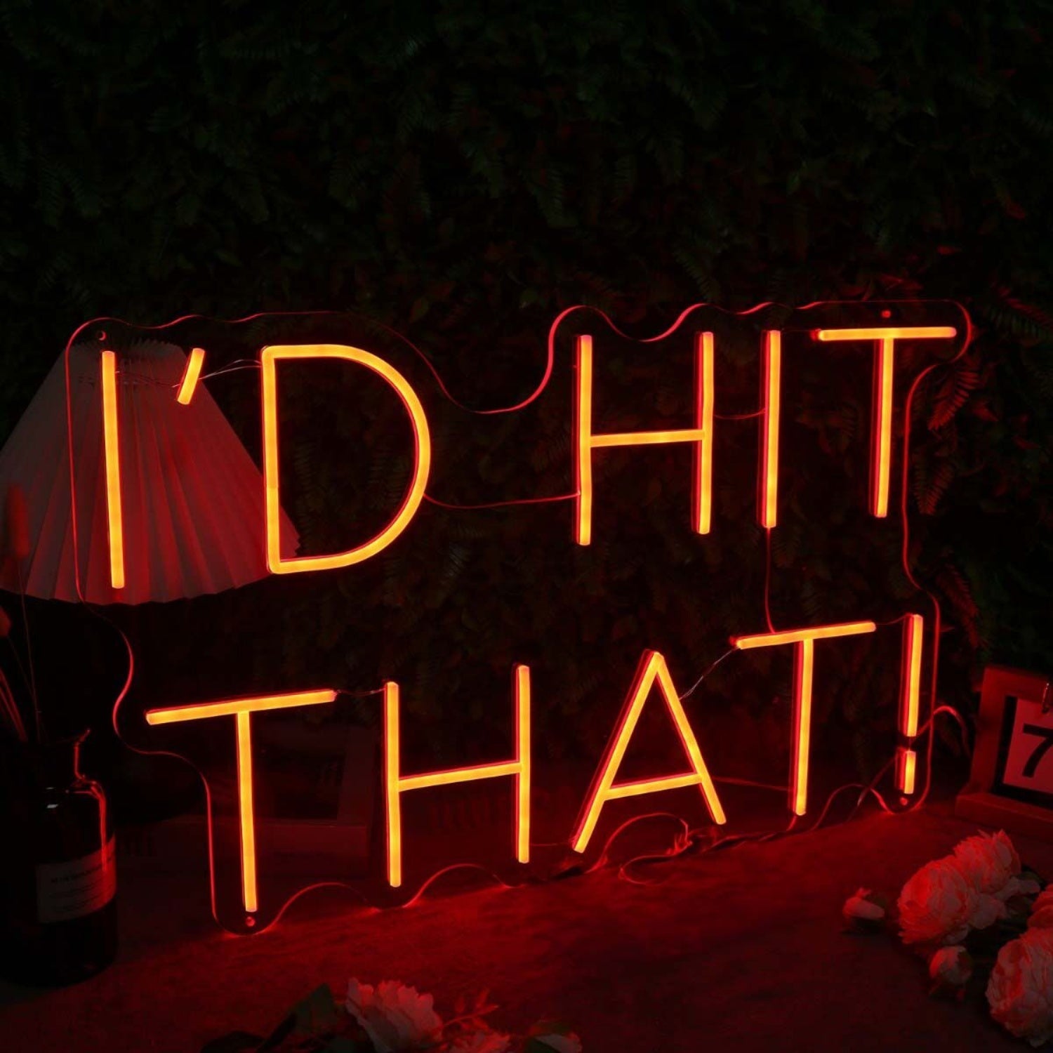 Id Hit That Orange Led Neon Sign - Shineneon