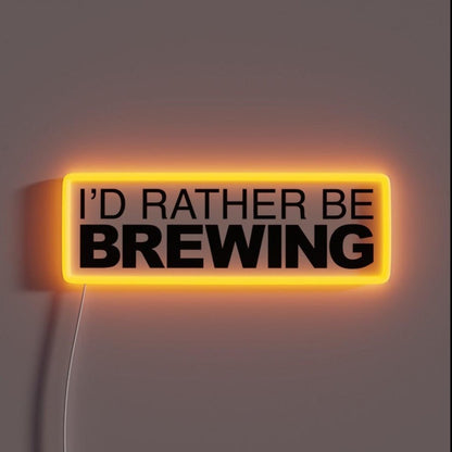 Id Rather Be Brewing Rgb Led Neon Sign - Shineneon