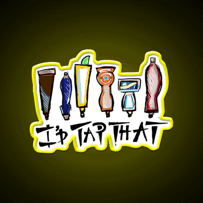 Id Tap That Beer Bar Decor Led Neon Sign Rgb Color - Custom LED neon sign front view