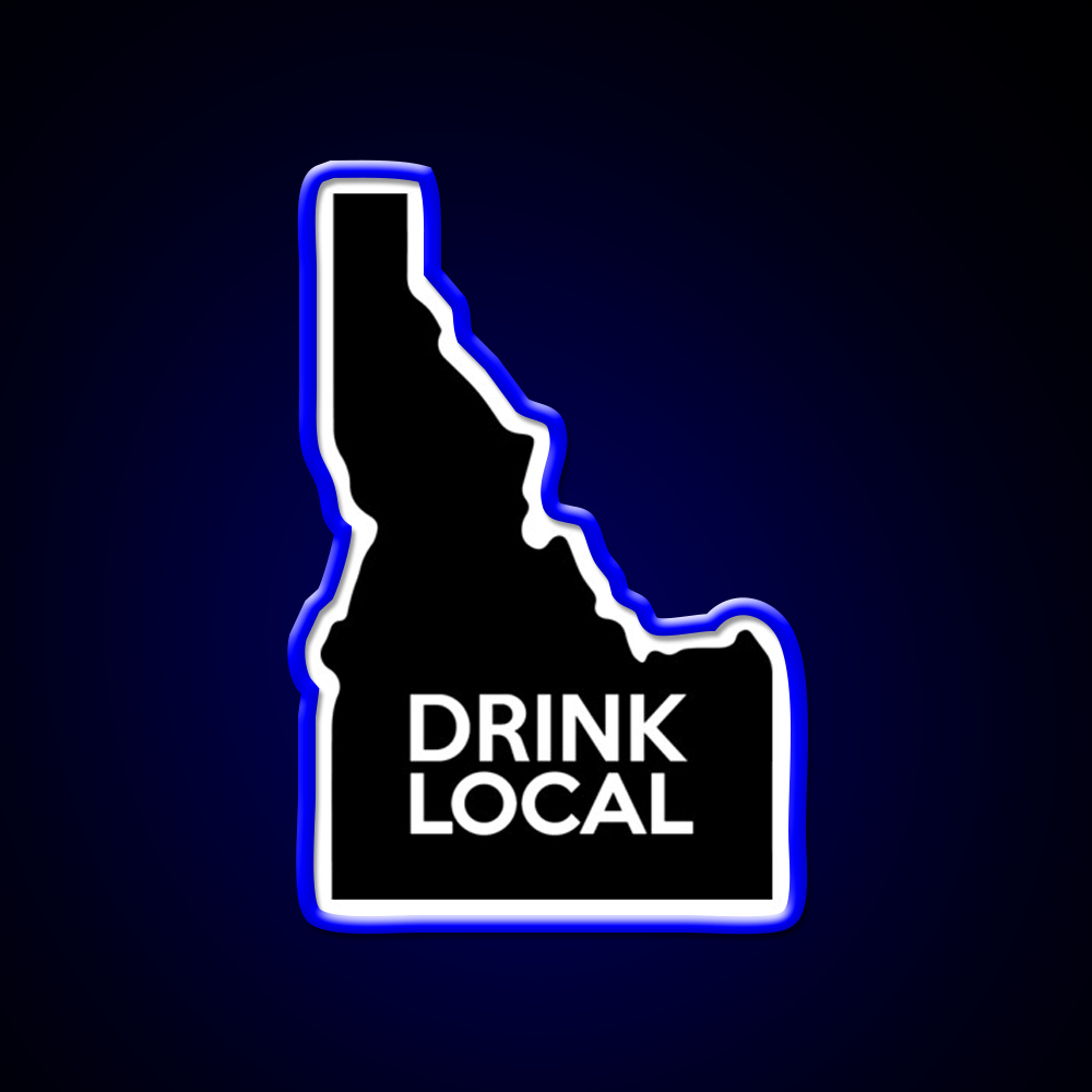 Idaho Drink Local Id Whiskey Drink Bar Led Neon Sign Rgb Color