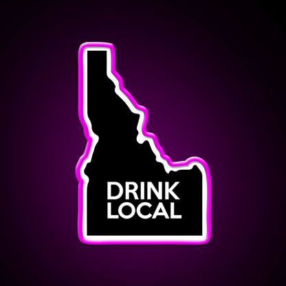 Idaho Drink Local Id Whiskey Drink Bar Led Neon Sign Rgb Color - Shineneon