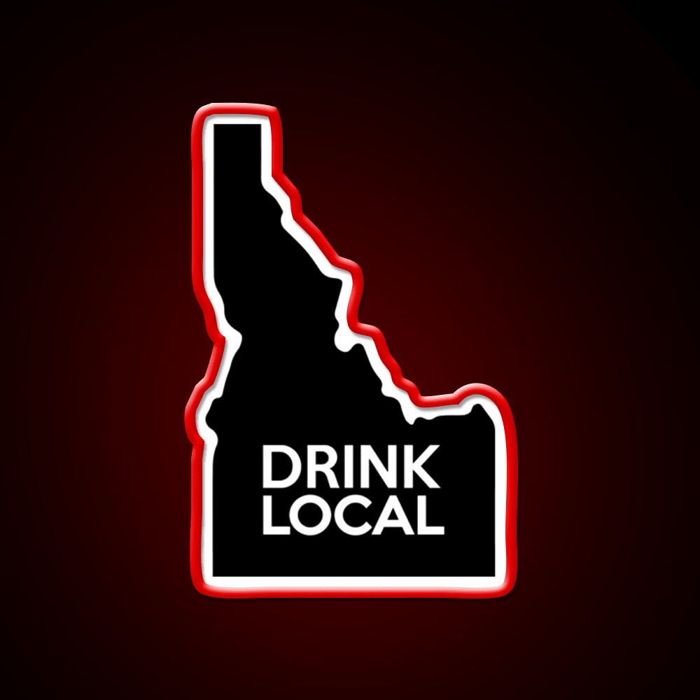 Idaho Drink Local Id Whiskey Drink Bar Led Neon Sign Rgb Color - Shineneon