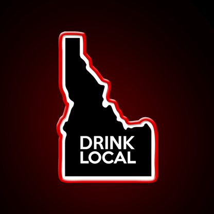 Idaho Drink Local Id Whiskey Drink Bar Led Neon Sign Rgb Color - Shineneon