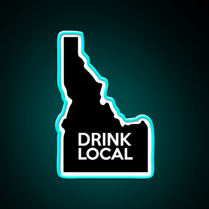 Idaho Drink Local Id Whiskey Drink Bar Led Neon Sign Rgb Color - Shineneon