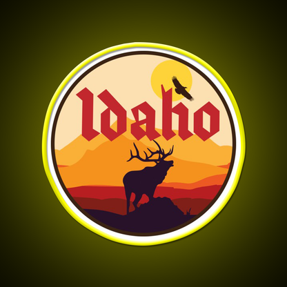 Idaho Elk Beer Bar Decor Led Neon Sign Rgb Color - LED neon sign view 7